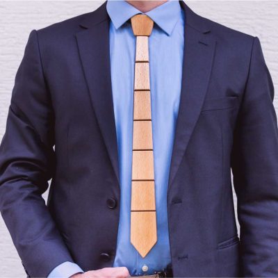 Beech Handcrafted Wooden Necktie