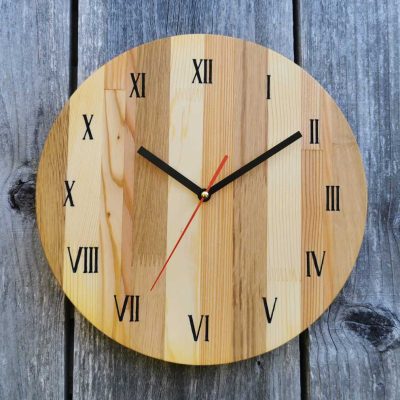 Handmade Wooden Wall Clock