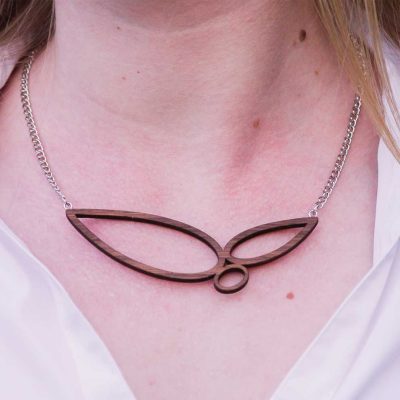 Womens Wooden Necklace Handmade Wooden Pendant